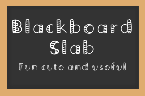 Blackboard Slab: A Playful Display Font for Creative Projects