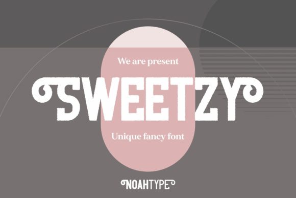 Boost Your Campaign with Sweetzy, the Unique Eroded Display Font