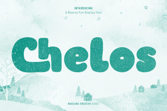Chelos: The Bouncy Display Font for Creative Makers