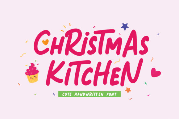 Christmas Kitchen: A Charming Display Font for Creative Branding