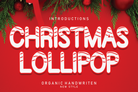 Christmas Lollipop: A Festive and Playful Display Font