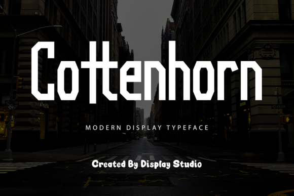 Cottenhorn: A Modern Display Font for Web Design