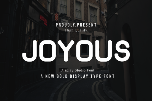 Discover Joyous: A Modern Display Font for Web Design