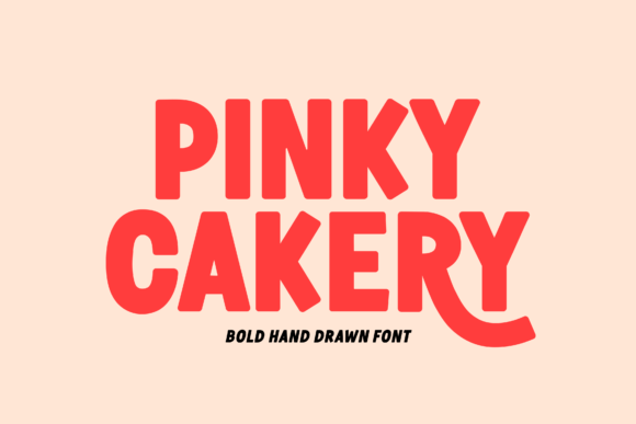 Discover the Charm of Pinky Cakery: A Fun Display Font