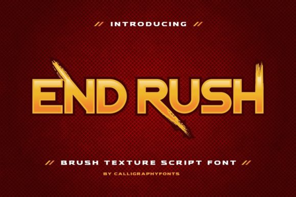 End Rush: The Bold Font for Eye-Catching Marketing