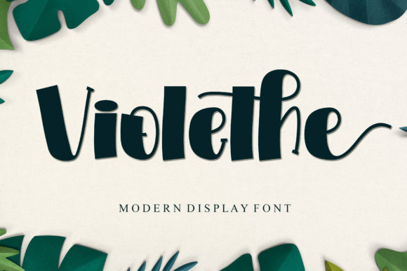Enhance Your Brand with Violethe: A Unique Display Font
