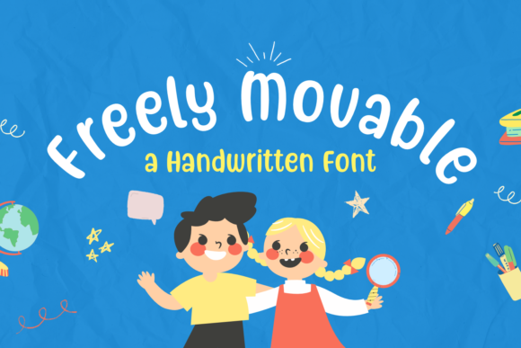 Freely Movable: A Playful Display Font for Engaging Visuals