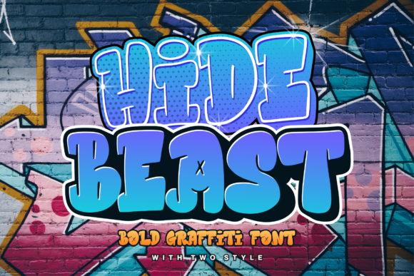 Hidebeast: A Bold Graffiti Display Font for Editorial Design