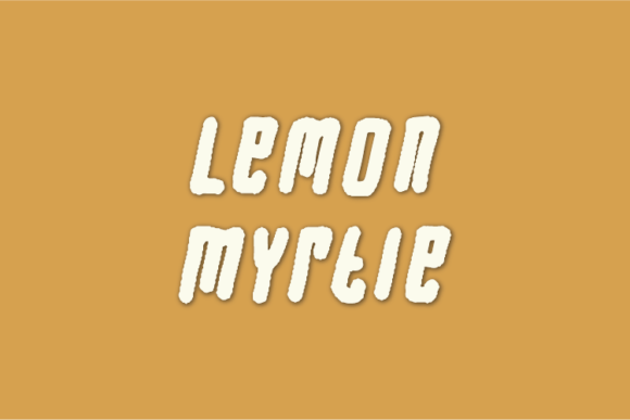 Lemon Myrtle: A Unique Display Font for Creative Branding