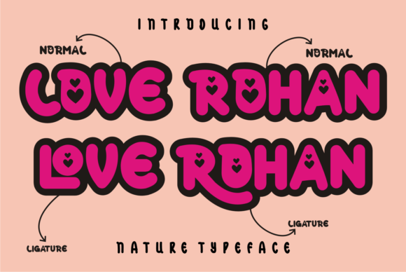 Love Rohan: A Trendy Display Font for Crafters and Creators