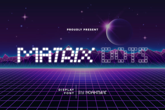Matrix Dots: A Futuristic Font for Creative Makers