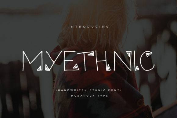 Myethnic: A Bold Display Font for Creative Projects