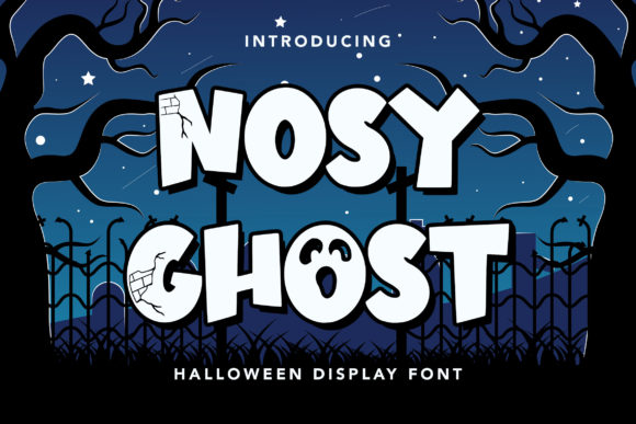 Nosy Ghost: A Playful Display Font for Spooky Web Designs