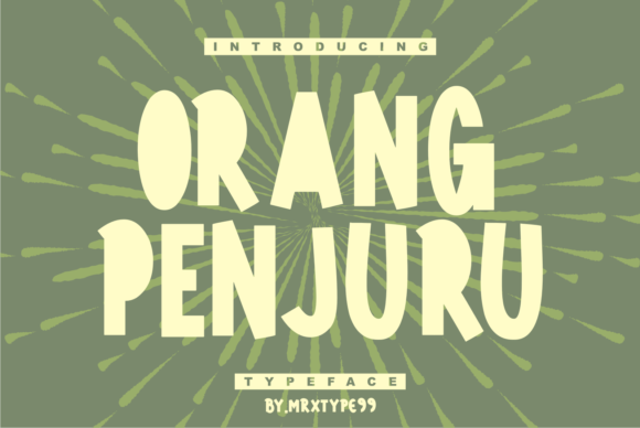 Orang Penjuru: The Perfect Display Font for Crafters
