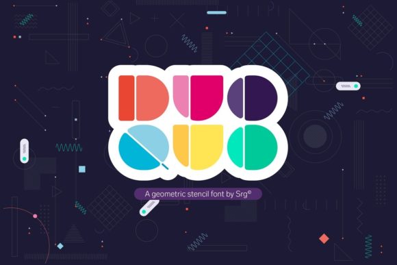 Quo Duo: A Geometric Display Font for Creative Branding
