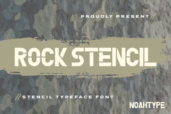 Rock Stencil: A Unique Display Font for Bold Branding