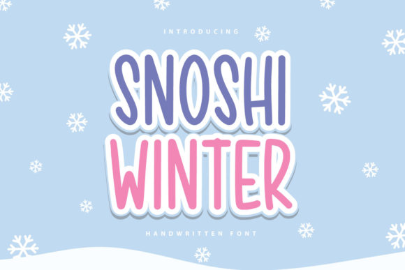 Snoshi Winter: A Charming Display Font for Web Design