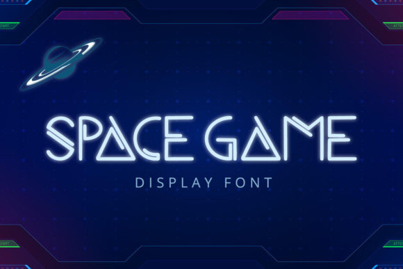 Space Game: A Futuristic Display Font for Bold Editorial Design