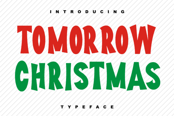 Tomorrow Christmas: A Bold and Inviting Display Font
