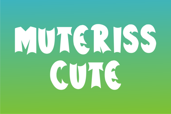 Transform Your Brand with Muteriss Cute Font