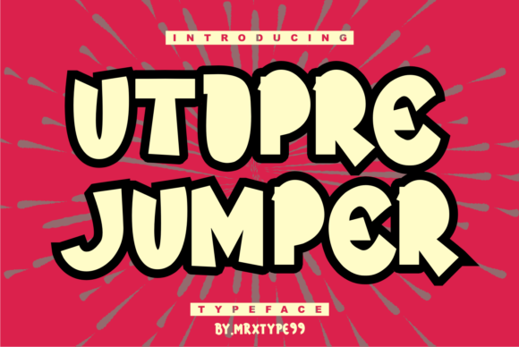 Utopre Jumper: A Bold and Engaging Display Font for Your Publications